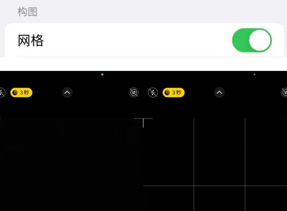 召陵苹果手机维修网点分享iPhone如何开启九宫格构图功能