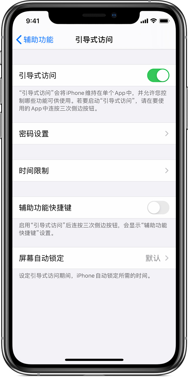 召陵苹果手机维修分享如何在 iPhone 上退出引导式访问 