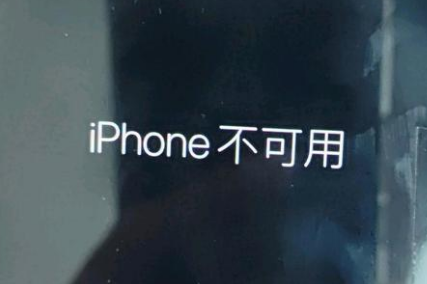 召陵苹果服务网点分享锁屏界面显示“iPhone 不可用”如何解决 