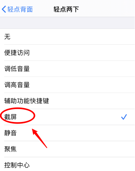 召陵苹果手机维修分享iPhone12如何启用双击截屏 